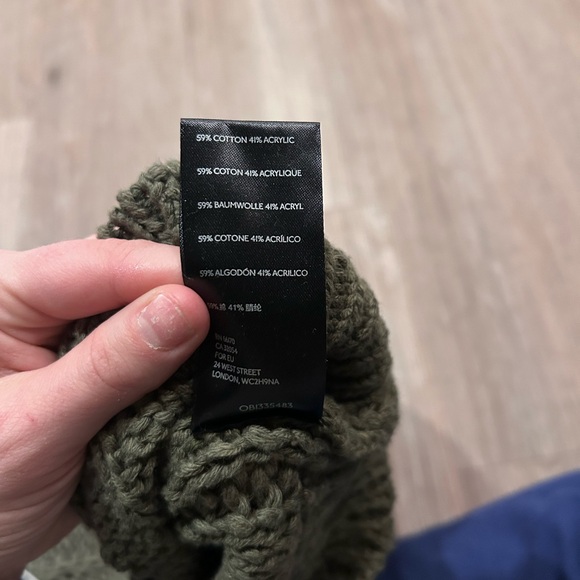 New with tags Anthropologie Olive Green Cable Knit Tank Top - Picture 6 of 8